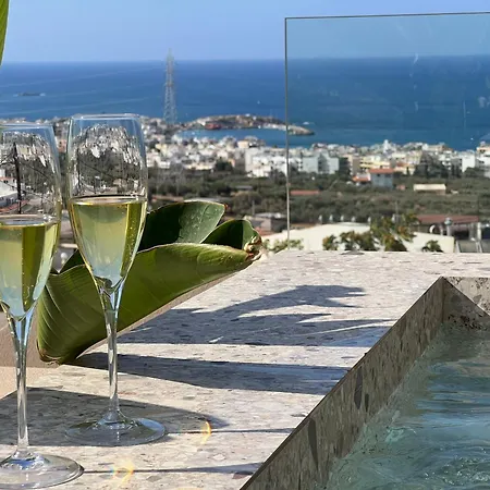 Kaptara Premium Villa, Plunge Pool & Jacuzzis * Herszonisszosz